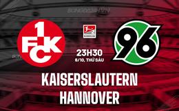 Nhận định Kaiserslautern vs Hannover 23h30 ngày 6/10 (Hạng 2 Đức 2023/24)