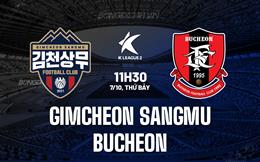 Nhận định Gimcheon Sangmu vs Bucheon 11h30 ngày 7/10 (Hạng 2 Hàn Quốc 2023)
