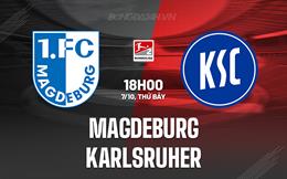 Nhận định Magdeburg vs Karlsruher 18h00 ngày 7/10 (Hạng 2 Đức 2023/24)