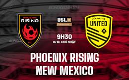 Nhận định Phoenix Rising vs New Mexico 9h30 ngày 08/10 (Hạng nhất Mỹ 2023)