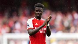 Chuỗi ra sân dài nhất của Bukayo Saka ở EPL chính thức dừng lại