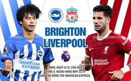 Salah lập cú đúp, Liverpool chia điểm với Brighton