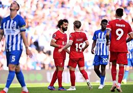 Những con số không thể bỏ qua sau trận Brighton 2-2 Liverpool