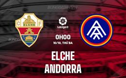 Nhận định Elche vs Andorra 0h00 ngày 10/10 (Hạng 2 Tây Ban Nha 2023/24)