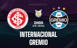 Nhận định - dự đoán Internacional vs Gremio 2h00 ngày 9/10 (VĐQG Brazil 2023)