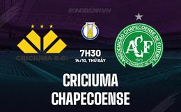 Nhận định Criciuma vs Chapecoense 7h30 ngày 14/10 (Hạng 2 Brazil 2023)