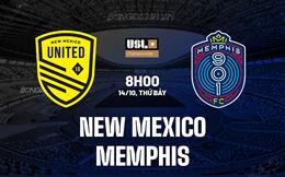 Nhận định New Mexico vs Memphis 8h00 ngày 14/10 (Hạng Nhất Mỹ 2023)