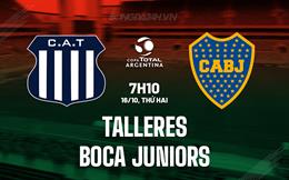 Nhận định Talleres vs Boca Juniors 7h10 ngày 16/10 (Cúp QG Argentina 2023)