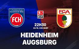 Nhận định bóng đá Heidenheim vs Augsburg 22h30 ngày 22/10 (Bundesliga 2023/24)