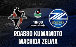 Nhận định Roasso Kumamoto vs Machida Zelvia 11h00 ngày 22/10 (Hạng 2 Nhật 2023)