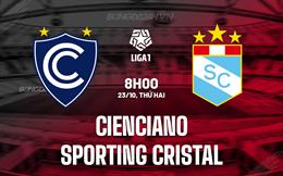 Nhận định Cienciano vs Sporting Cristal 8h00 ngày 23/10 (VĐQG Peru 2023)