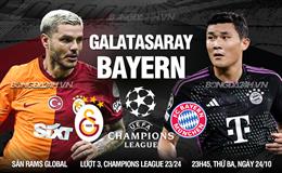 Nhận định Galatasaray vs Bayern (23h45 ngày 24/10): Không dễ cho Hùm xám