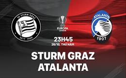 Nhận định Sturm Graz vs Atalanta 23h45 ngày 26/10 (Bảng D Europa League 2023/24)