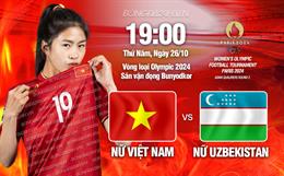 Thua Uzbekistan, nữ Việt Nam gần tắt hy vọng cạnh tranh vé dự Olympic 2024