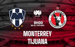 Nhận định Monterrey vs Tijuana 8h00 ngày 26/10 (VĐQG Mexico 2023)