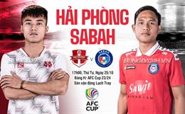 Đánh bại Sabah, Hải Phòng chiếm lại lợi thế tại AFC Cup 2023/24