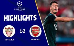 Video cúp C1 Sevilla vs Arsenal: Pháo Thủ lên đầu bảng