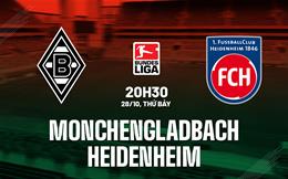 Nhận định Monchengladbach vs Heidenheim 20h30 ngày 28/10 (Bundesliga 2023/24)