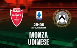 Nhận định bóng đá Monza vs Udinese 21h00 ngày 29/10 (Serie A 2023/24)