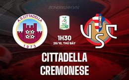 Nhận định Cittadella vs Cremonese 1h30 ngày 28/10 (Hạng 2 Italia 2023/24)