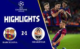 Video cúp C1 Barca vs Shakhtar Donetsk: Xây chắc ngôi đầu