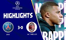 Video cúp C1 PSG vs AC Milan: 3 bàn và 3 điểm