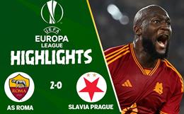 Video cúp C2 AS Roma vs Slavia Prague: Đánh nhanh diệt gọn