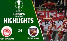 Video cúp C2 Olympiacos vs West Ham: Sức ép từ chủ nhà