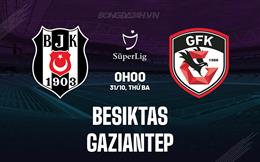 Nhận định Besiktas vs Gaziantep 0h00 ngày 31/10 (VĐQG Thổ Nhĩ Kỳ 2023/24)