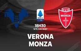 Nhận định bóng đá Verona vs Monza 18h30 ngày 5/11 (Serie A 2023/24)