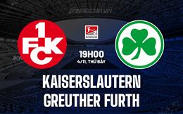 Nhận định Kaiserslautern vs Greuther Furth 19h00 ngày 4/11 (Hạng 2 Đức 2023/24)