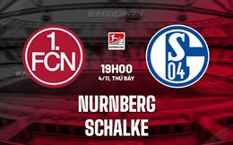 Nhận định bóng đá Nurnberg vs Schalke 19h00 ngày 4/11 (Hạng 2 Đức 2023/24)