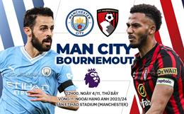 Nhận định Man City vs Bournemouth (22h00 ngày 4/11): Tọa sơn quan hổ đấu