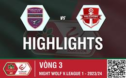 Highlights Bình Dương - Hải Phòng | Siêu phẩm và thẻ đỏ | Vòng 3 V-League 2023/24