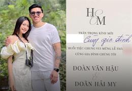 Hé lộ lễ cưới tại sân vận động của cặp đôi Đoàn Văn Hậu - Doãn Hải My