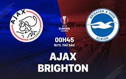 Nhận định Ajax vs Brighton (00h45 ngày 10/11): Đại chiến đáy bảng