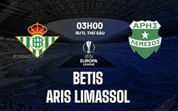 Nhận định Betis vs Aris Limassol 3h00 ngày 10/11 (Bảng C Europa League 2023/24)