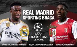 Nhận định Real vs Braga (03h00 ngày 9/11): Vé đi tiếp cho Los Blancos