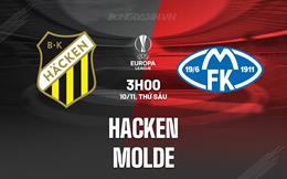 Nhận định bóng đá Hacken vs Molde 3h00 ngày 10/11 (Europa League 2023/24)