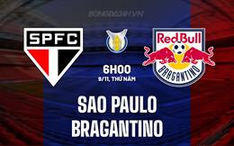 Nhận định Sao Paulo vs Bragantino 6h00 ngày 9/11 (VĐQG Brazil 2023)