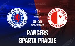 Nhận định Rangers vs Sparta Prague 3h00 ngày 10/11 (Europa League 2023/24)
