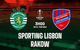 Nhận định Sporting Lisbon vs Rakow 03h00 ngày 10/11 (Europa League 2023/24)