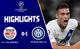 Video FC Salzburg vs Inter Milan: Lautaro Martinez toả sáng