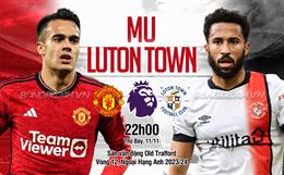 Nhận định MU vs Luton (22h00 ngày 11/11): Đón liều thuốc giảm đau