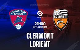 Nhận định - dự đoán Clermont vs Lorient 21h00 ngày 12/11 (VĐQG Pháp 2023/24)
