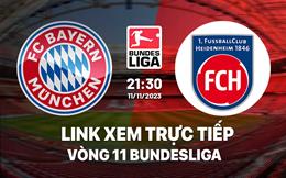 Link xem trực tiếp Bayern vs Heidenheim 21h30 ngày 11/11 (Bundesliga 2023/24)