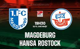 Nhận định Magdeburg vs Hansa Rostock 19h30 ngày 12/11 (Hạng 2 Đức 2023/24)