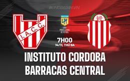 Nhận định Instituto Cordoba vs Barracas Central 7h00 ngày 14/11 (VĐQG Argentina 2023)