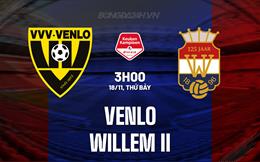 Nhận định Venlo vs Willem II 3h00 ngày 18/11 (Hạng 2 Hà Lan 2023/24)