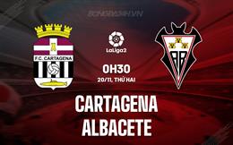 Nhận định Cartagena vs Albacete 0h30 ngày 20/11 (Hạng 2 Tây Ban Nha 2023/24)